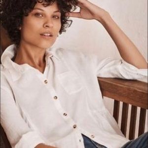 Anthropologie Holding Horses Linen Peplum